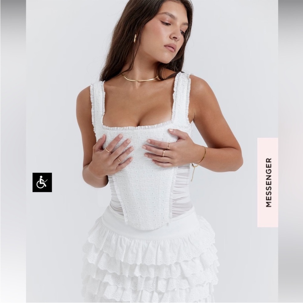 House of CB Catalina White corset - Picture 9 of 16